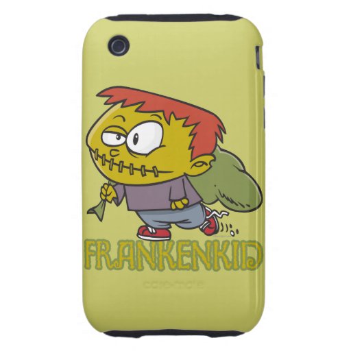 FRANKENKID cartoon frankenstein kid toon iPhone 3 Tough Cover