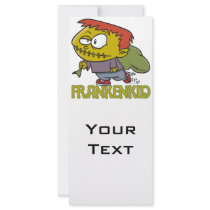 FRANKENKID cartoon frankenstein kid toon Rack Cards