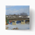 Frankenmuth Michigan Covered Wooden Bridge Button