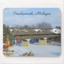 Frankenmuth Michigan Covered Wooden Bridge Mousepa Mousepad
