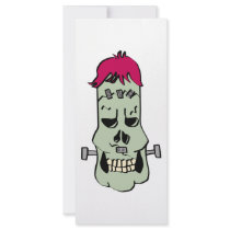 Frankenskull Bookmark Custom Rack Cards