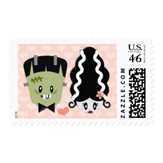 Frankenstein and Bride Postage Stamps