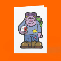 frankenstein and frog  cards