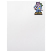 frankenstein and frog copy customized letterhead