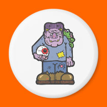 frankenstein and frog  magnets