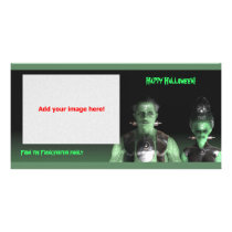 Frankenstein & Bride - Halloween Photo Card