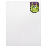 frankenstein face cartoon customized letterhead