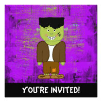 Frankenstein Halloween Invitation invitations