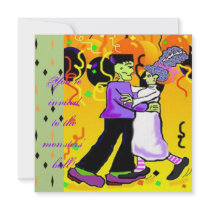 Frankenstein Halloween invitation template