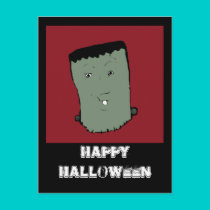 frankenstein, Happy Halloween postcards by jenniekurono frankenstein, Happy Halloween postcards