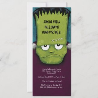 Frankenstein Monster Ball | Halloween Party Invita invitation