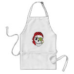 Frankenstein Pirate Skull Apron aprons