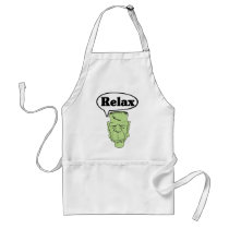 Frankenstein Relax aprons by countdracula Frankenstein Relax aprons