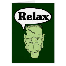 Frankenstein Relax Note Card
