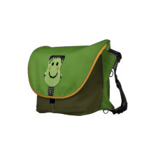 Frankenstein Smiley Face Messenger Bag