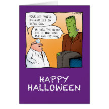 Frankenstein's Doctor Halloween Cards