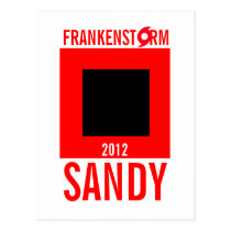 Frankenstorm Sandy Hurricane Postcard 4 postcards