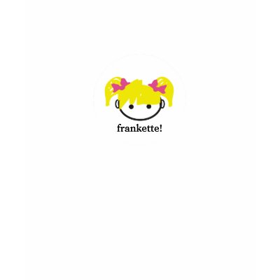 frankette! (blonde) dot tee t-shirt by thefranksUK