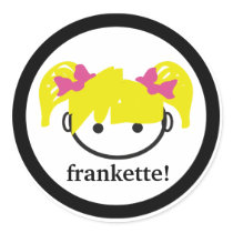 frankette! (blonde) sticker