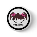 frankette! (brunette) pin buttons by thefranksUK frankette! (brunette) pin buttons