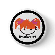 frankette! (ginger/strawberry blonde) pin buttons