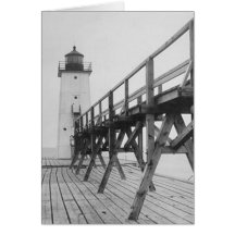 Frankfort Lighthouse Greeting Card