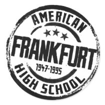 Frankfurt American High School Round Stickers