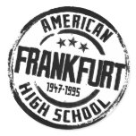 Frankfurt American High School Round Stickers