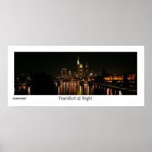 Frankfurt at Night Posters