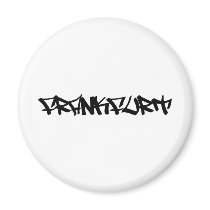 Frankfurt city icon magnets