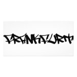 Frankfurt city icon picture card
