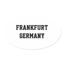 Frankfurt Germany oval stickers