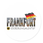 Frankfurt Germany Round Sticker