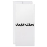 Frankfurt icon personalized rack card