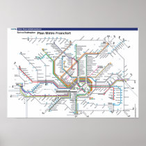 Frankfurt metro Poster