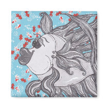 Frankie the Fighting Fish 01 magnet