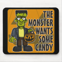 Frankinstien Trick or Treat Mousepad