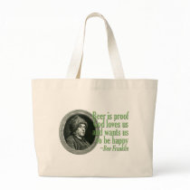 Franklin Beer Quote bags by nichrome Franklin Beer Quote bags