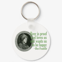 Franklin Beer Quote keychains