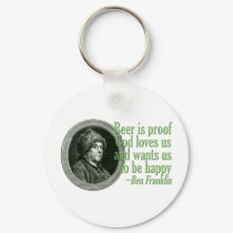 Franklin Beer Quote keychains