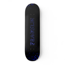 franklin blue lightning laser star skateboard