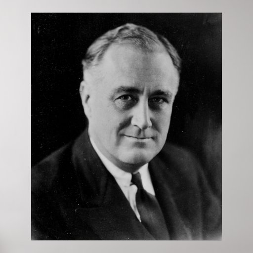 Franklin D. Roosevelt 1933 National Archives Photo Poster 