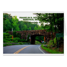 FRANKLIN D. ROOSEVELT MEMORIAL BRIDGE GREETING CARD