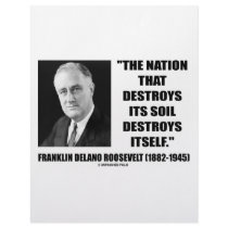 Franklin Delano Roosevelt Nation Destroys Its Soil letterhead by unfinishedpolis Franklin Delano Roosevelt Nation Destroys Its Soil letterhead