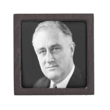 Franklin Delano Roosevelt Premium Trinket Box