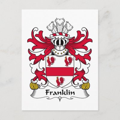 Franklin Family Crest Post Cards