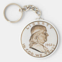Franklin Half Dollar Key Chain
