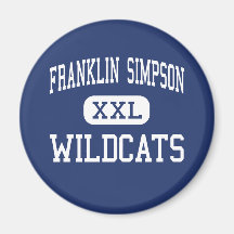 Franklin Simpson Wildcats Middle Franklin Fridge Magnets