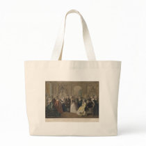 Franklin's Reception at the Court of France Canvas Bags