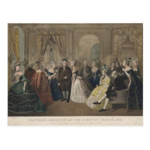 Franklin's Reception at the Court of France Post Card